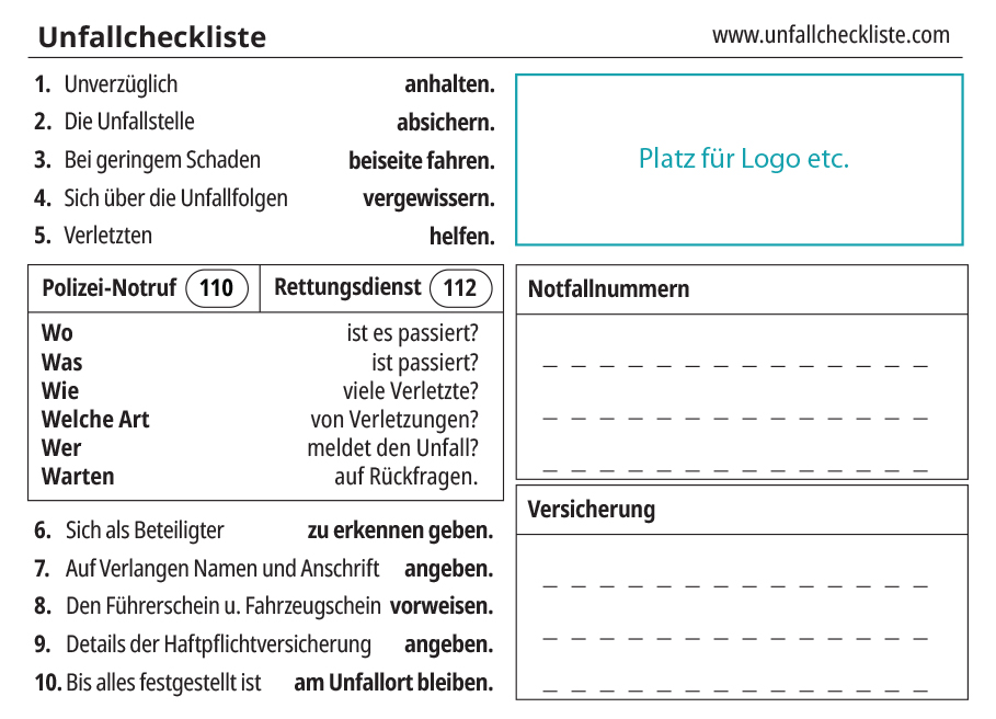 Checkliste